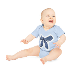 "Budding Blossoms Organic Short Sleeve Bodys- Baby Organic Short Sleeve Bodysuit