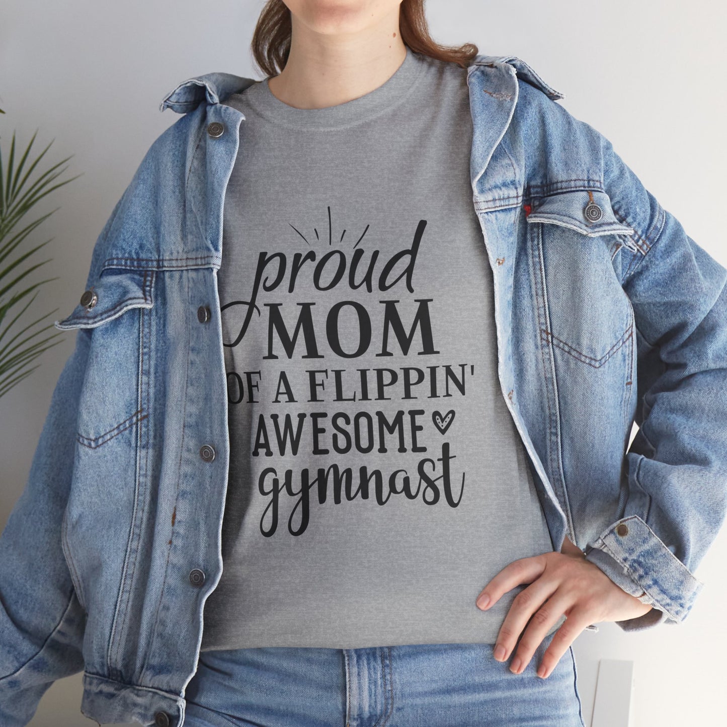 "Gymnast Mom" - Unisex Heavy Cotton Tee