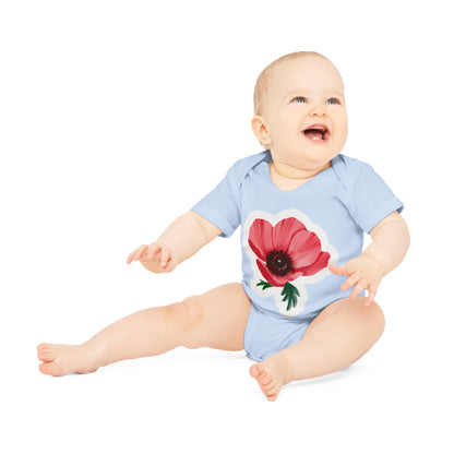 "Organic Adorable Onesie: Sweet Design- Baby Organic Short Sleeve Bodysuit