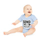 "Send Milk" - Baby Organic Short Sleeve Bodysuit