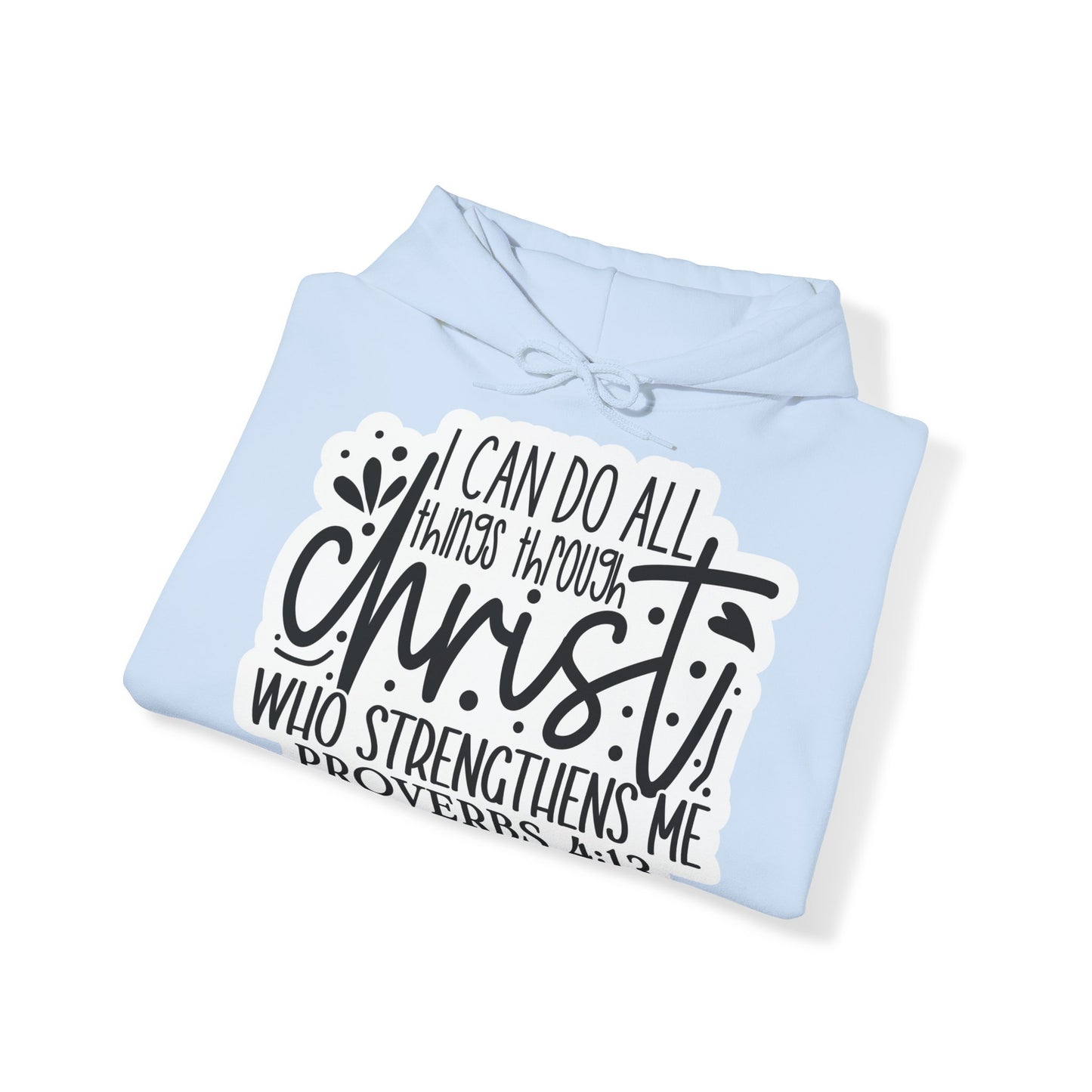 "Blessed and Cozy: Christian Quote Hood- Hoodie