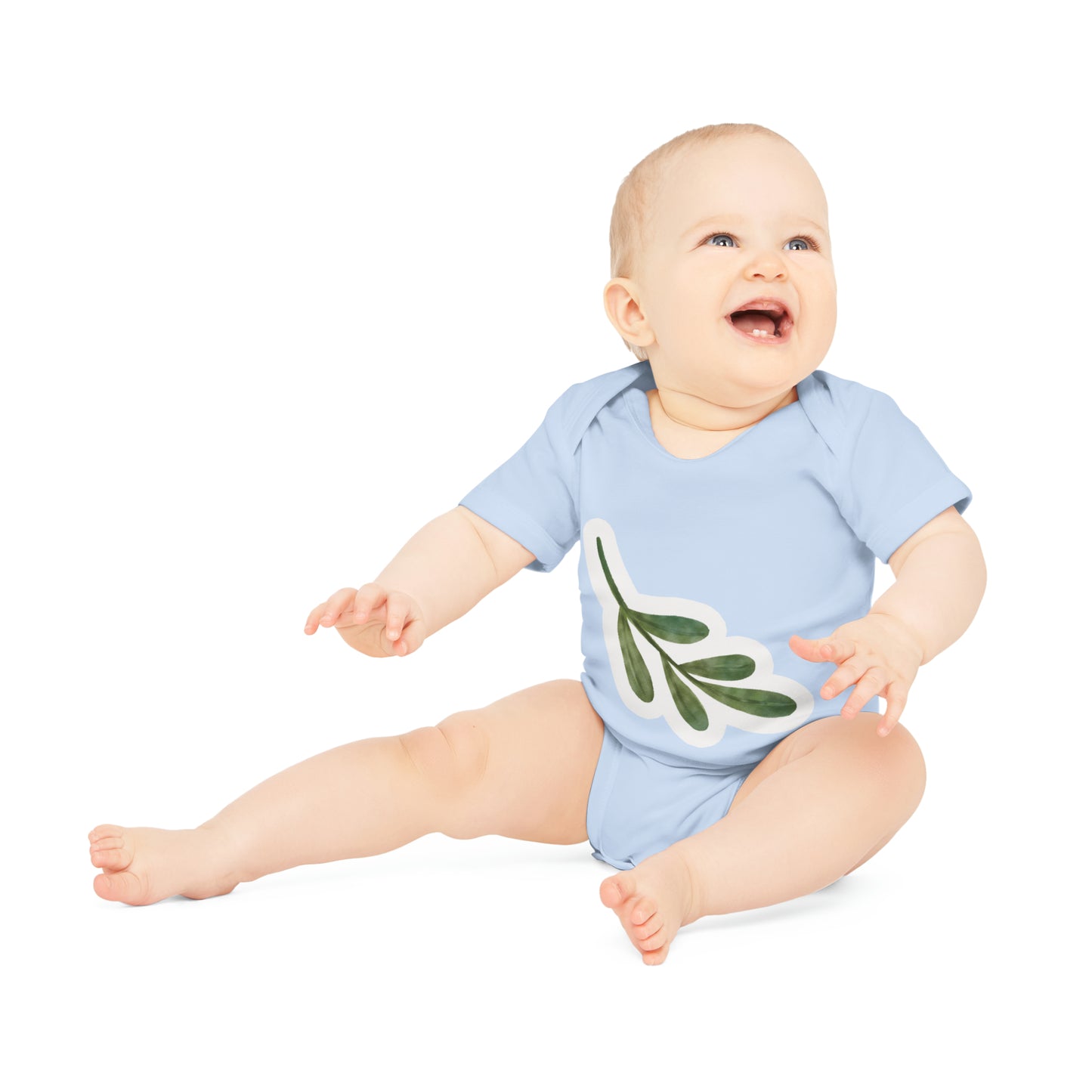 "Adorable Organic Short Sleeve Bodysuit for- Baby Organic Short Sleeve Bodysuit