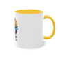 "Rainbow Flower" - Two Tone Mug