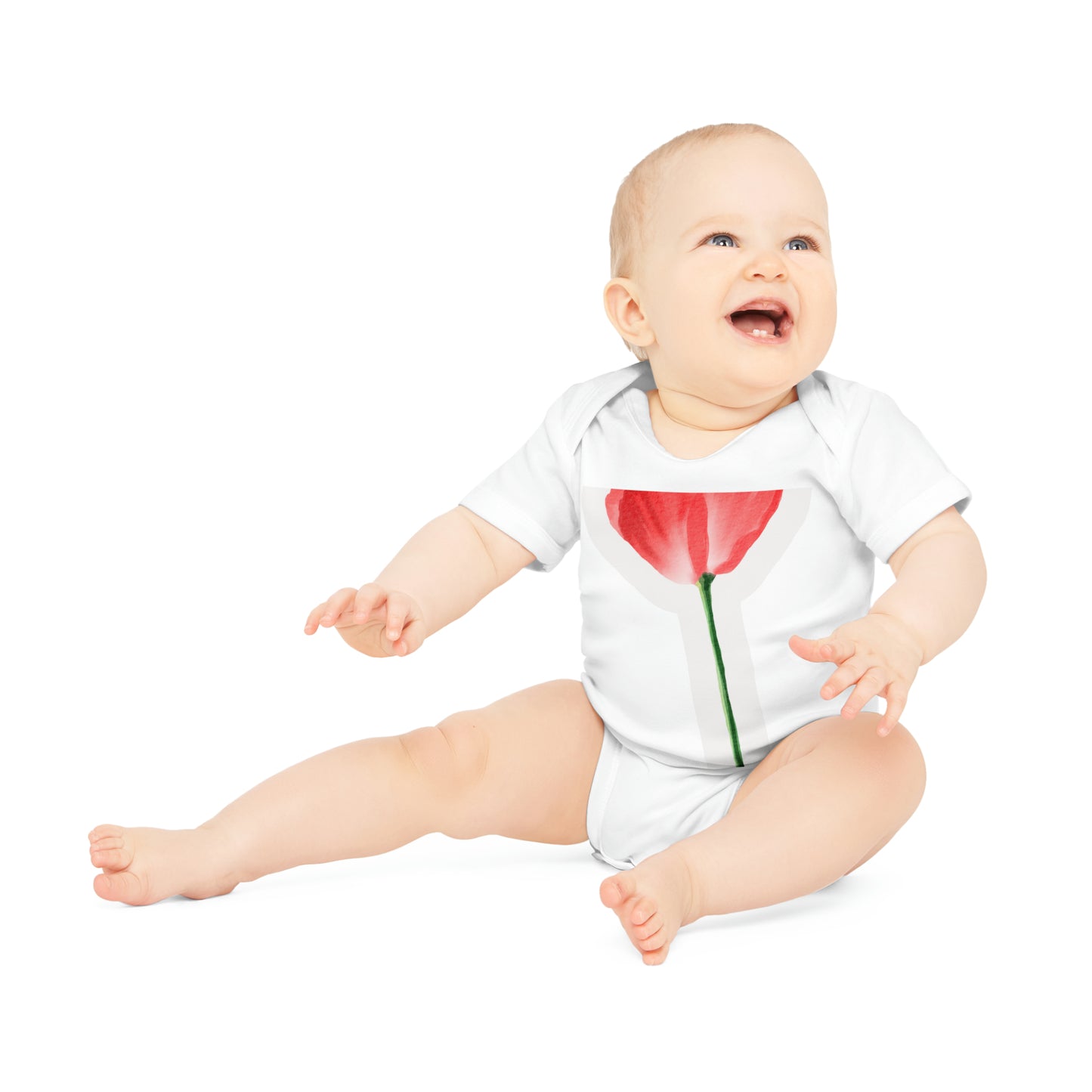 "Adorable Baby Organic Short Sleeve Bodysuit- Baby Organic Short Sleeve Bodysuit