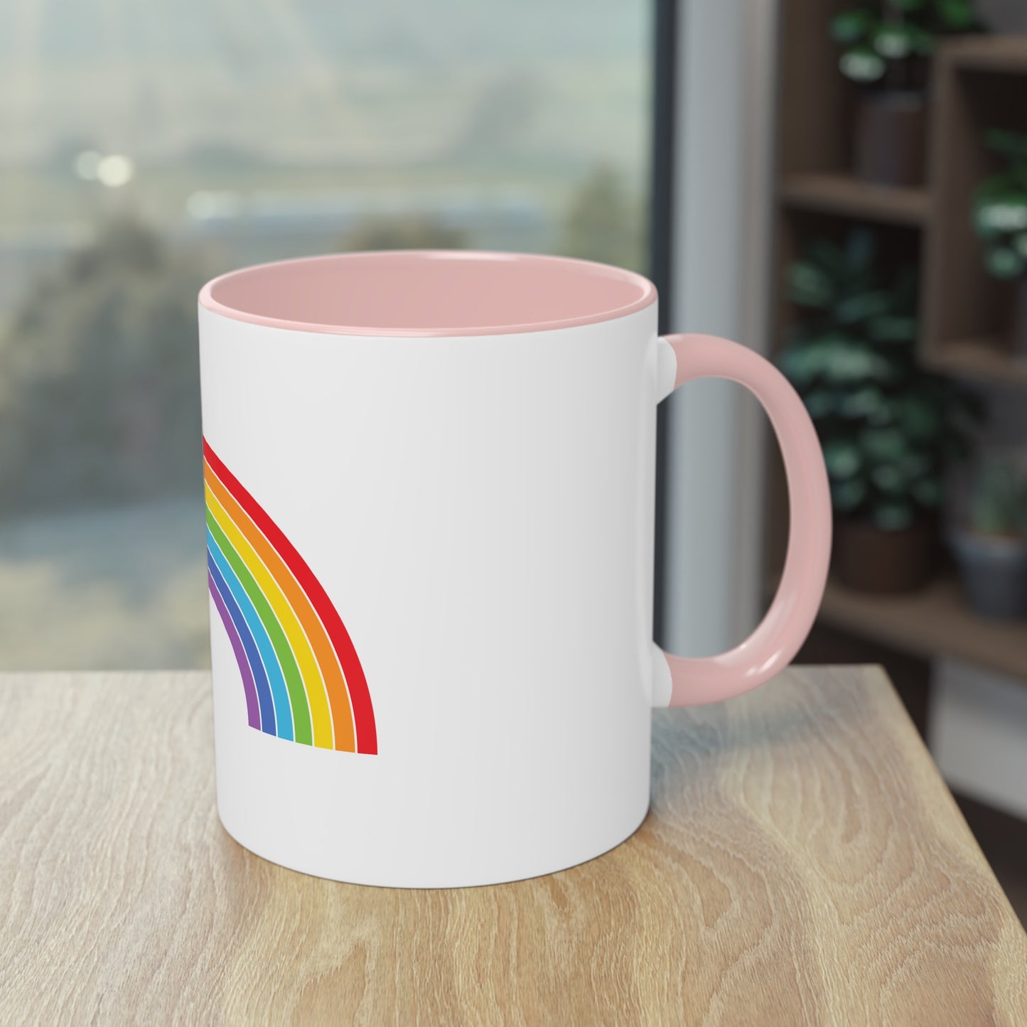 Proud and Colorful Ceramic Rainbow - LGBTQ- Two Tone Mug