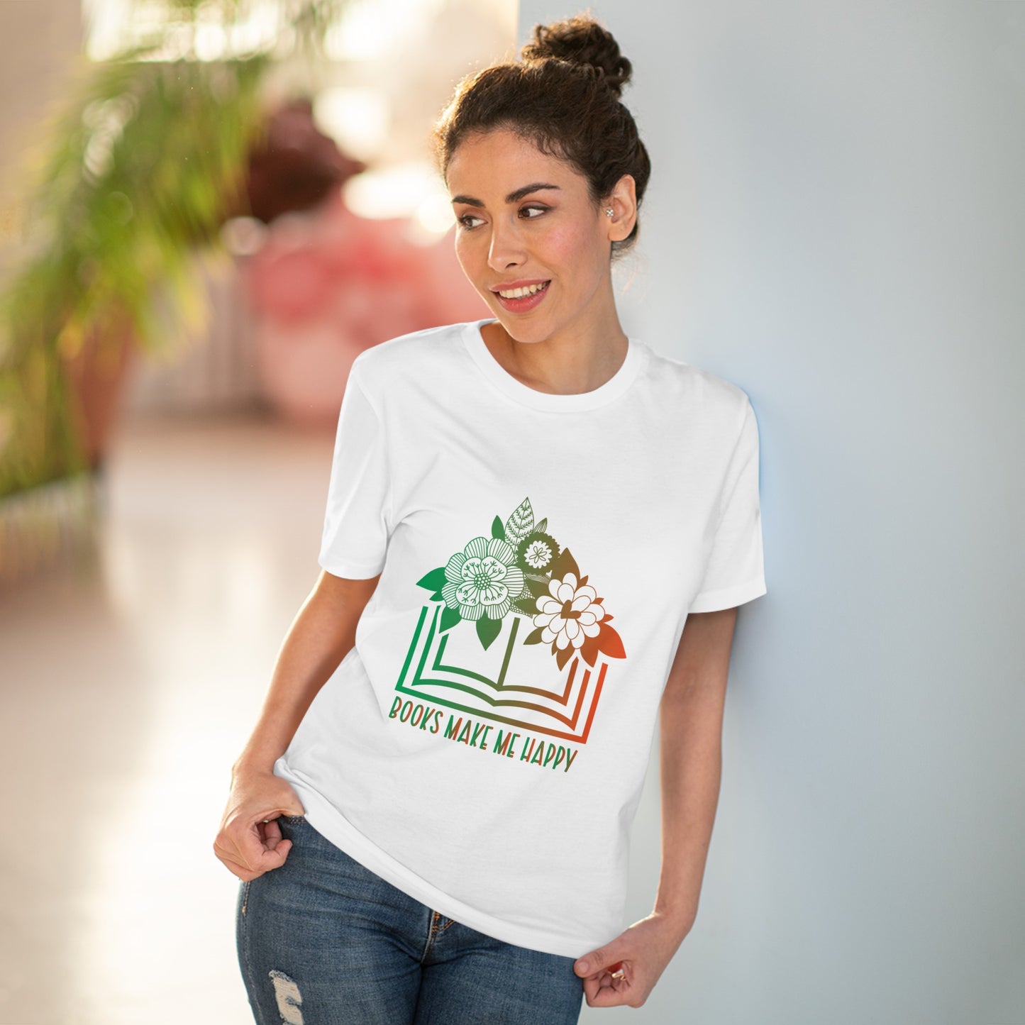 "Books make me happy" - T-Shirt