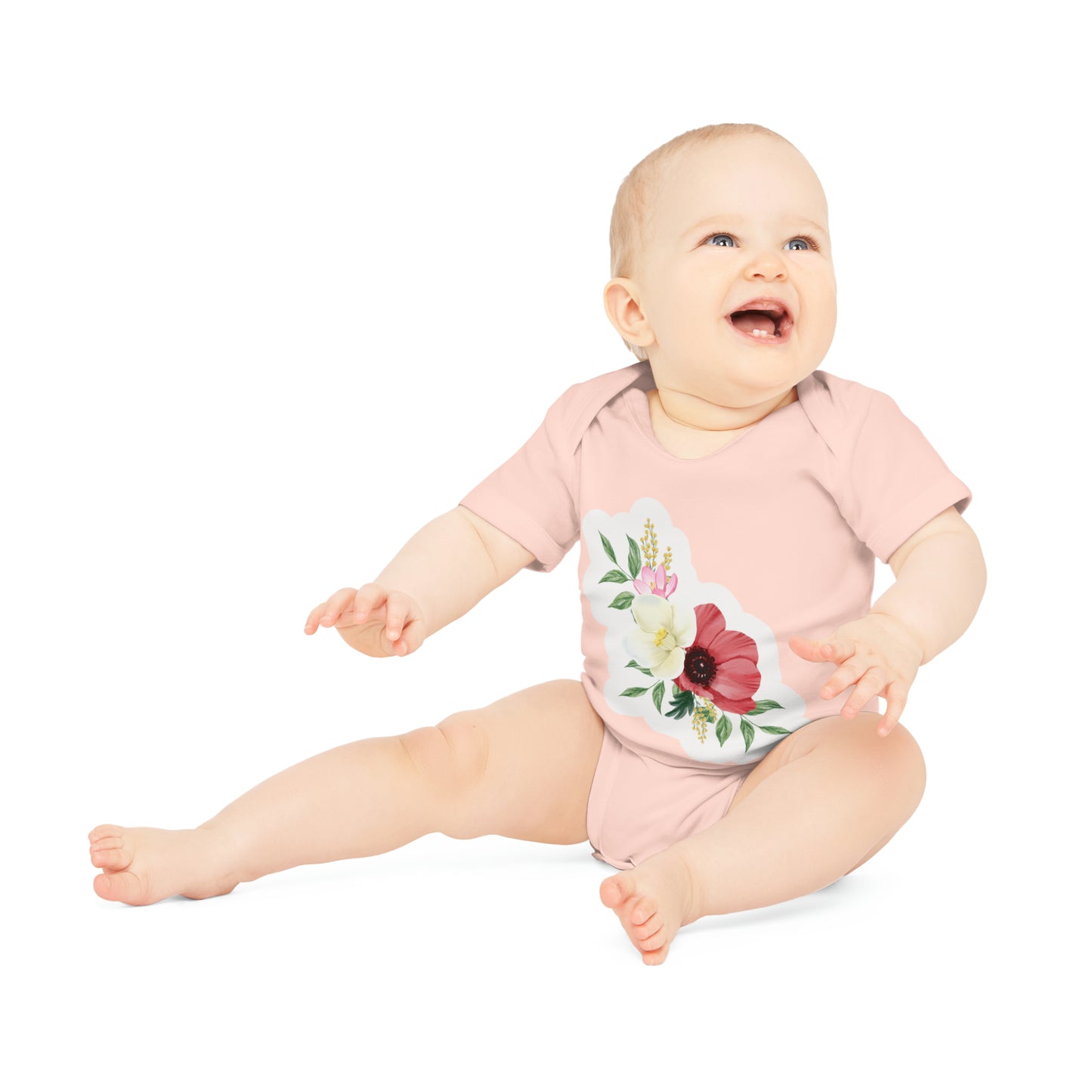 "Adorable Baby Organic Short Sleeve Bodysuit- Baby Organic Short Sleeve Bodysuit