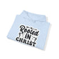 "Rooted in Christ" - Christian Quote Hooded- Hoodie