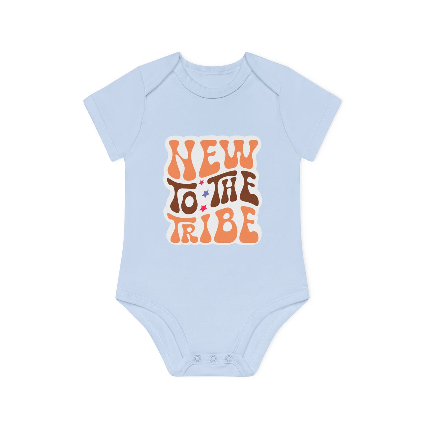 "Organic Cotton Baby Bodysuit - Sweet- Baby Organic Short Sleeve Bodysuit