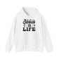 "Jesus is Life" - Christian Quote Hoodie