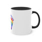 "Rainbow Love: Footprints" - Two Tone Mug