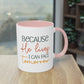 "Because He lives I can face tomorrow" - Faith-Filled Morning - Two Tone Mug