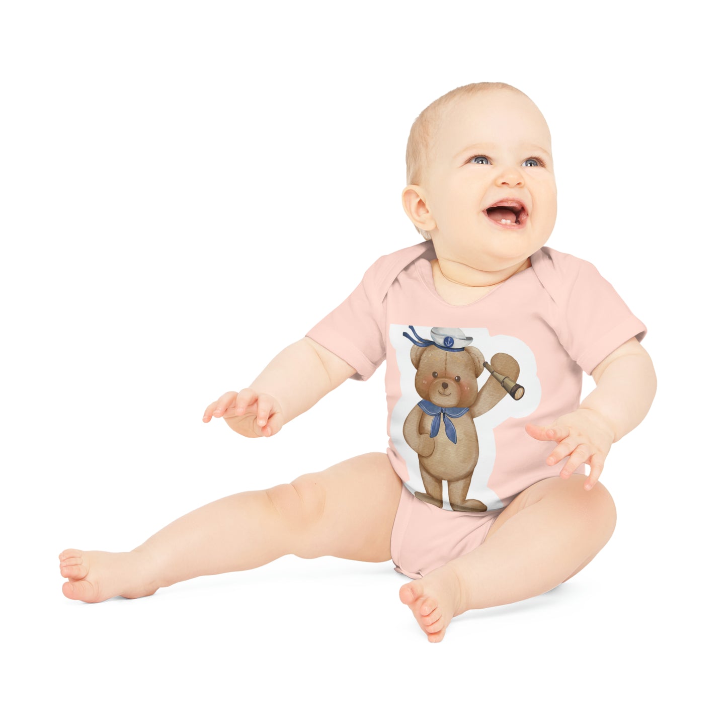 "Adorable Baby Organic Short Sleeve Bodysuit- Baby Organic Short Sleeve Bodysuit