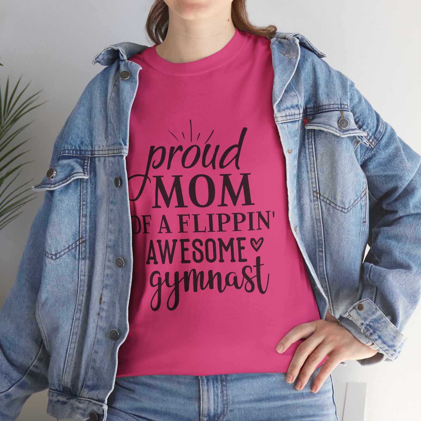 "Gymnast Mom" - Unisex Heavy Cotton Tee