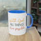 "Blessed Brew: With God All things are Possible" - Two Tone Mug