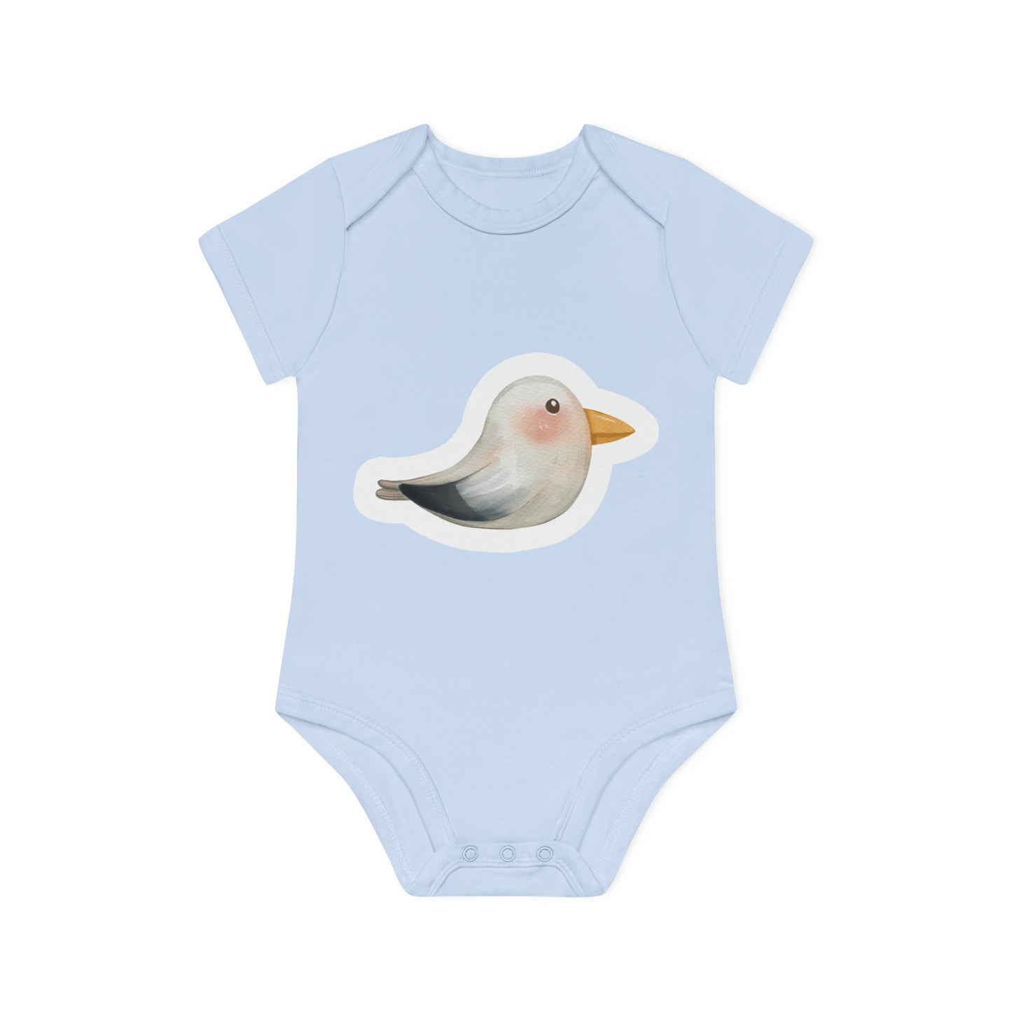 "Adorable Organic Baby Bodysuit: Sweet- Baby Organic Short Sleeve Bodysuit