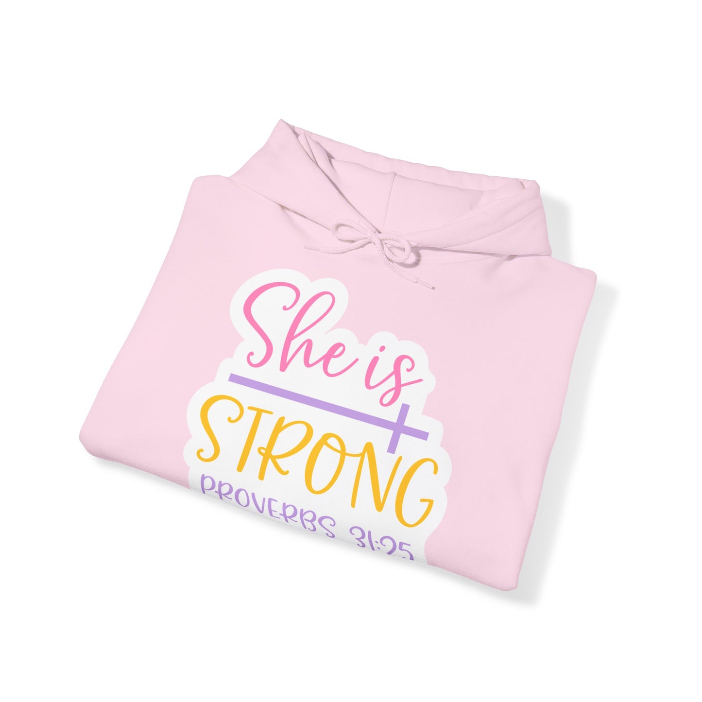 "She is Strong" - Christian Quote - Hoodie