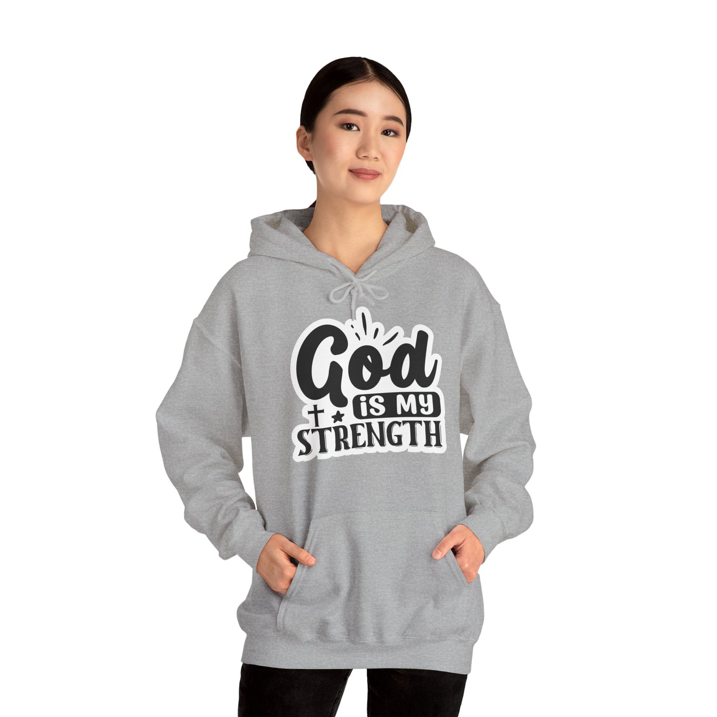 "God is my Strength" - Hooded Sweatshirt - Hoodie