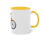 "Pride Rainbow Bicycle" - Two Tone Mug