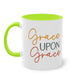 "Grace Upon Grace" - Christian Love - Two Tone Mug