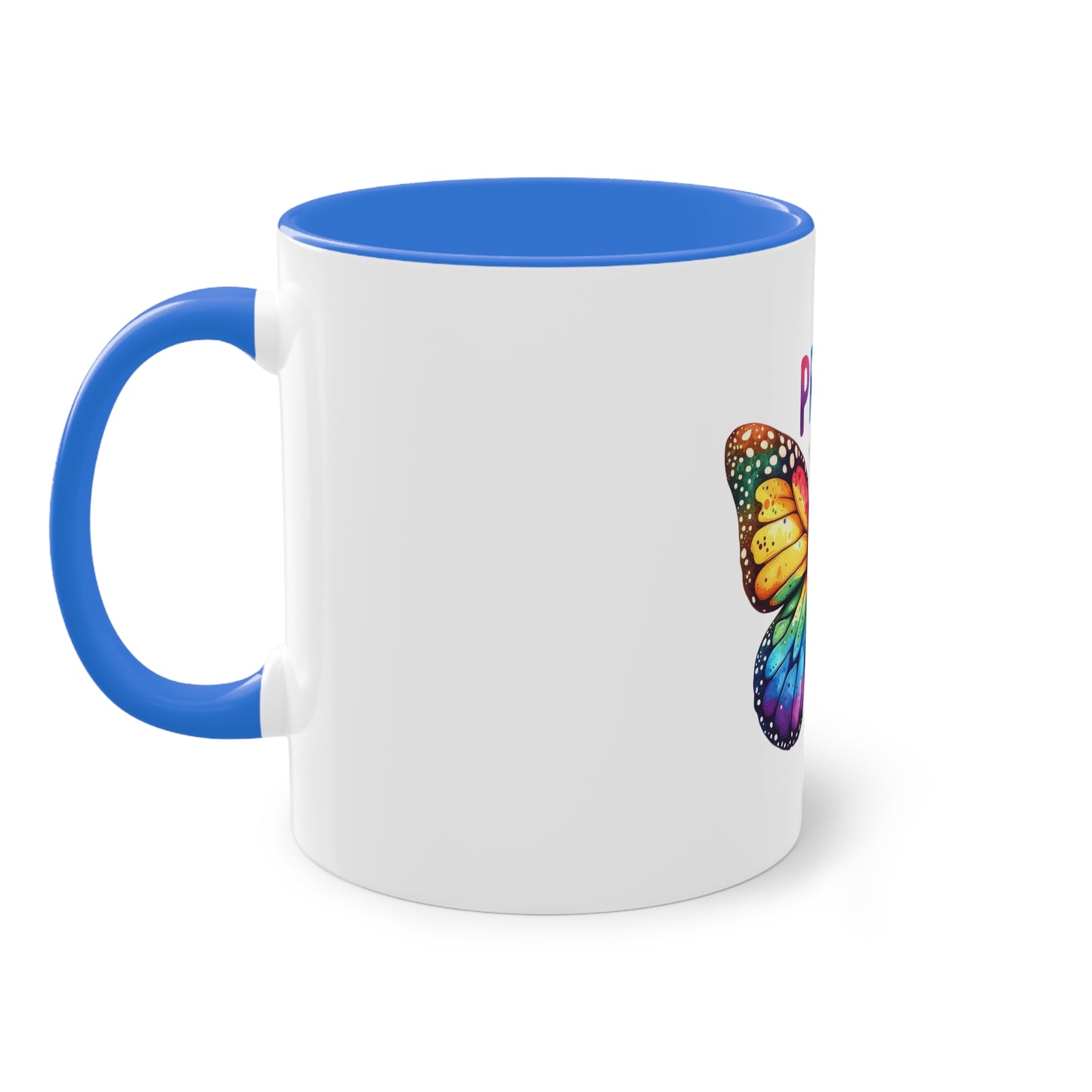 "Rainbow Love: LGBTQIA+ Pride Ceramic- Two Tone Mug