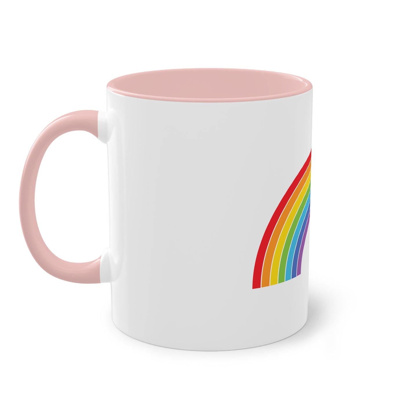 Proud and Colorful Ceramic Rainbow - LGBTQ- Two Tone Mug