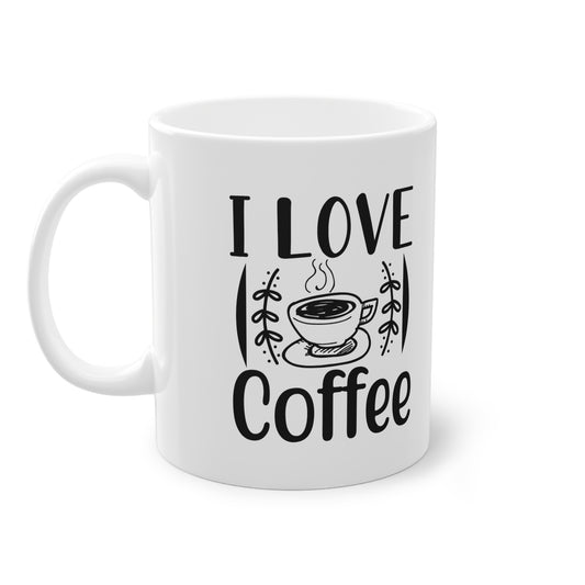 "I Love Coffee" - Ceramic 11oz Mug