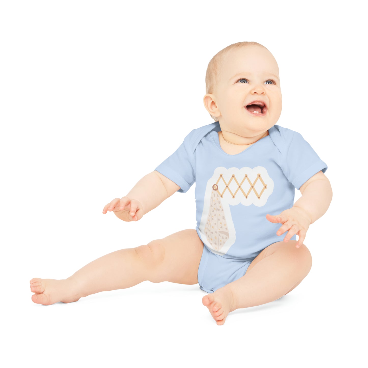 "Adorable Organic Baby Bodysuit: Sweet- Baby Organic Short Sleeve Bodysuit