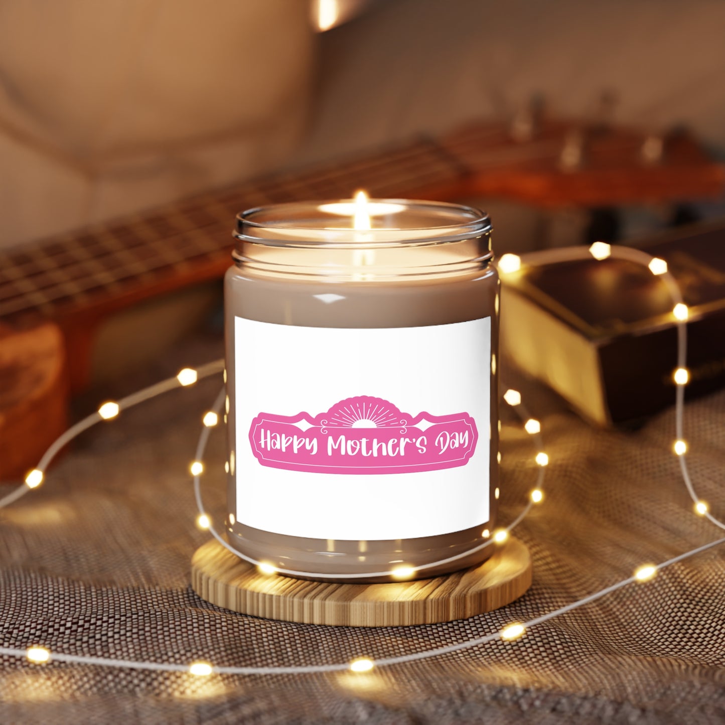 "Mom's Serenity: A Tranquil S- Scented Candle