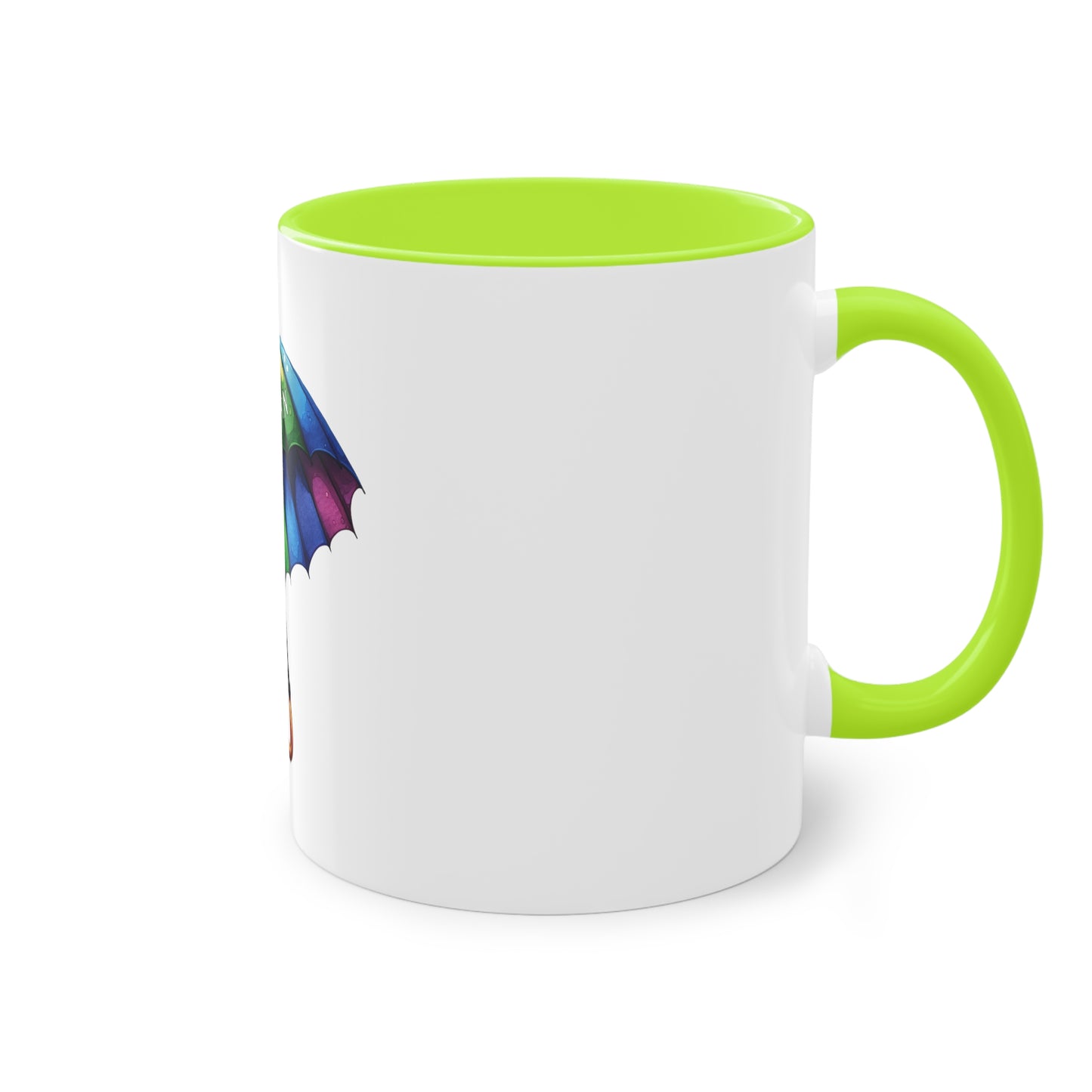 "Rainbow Pride Let it Rain" - Two Tone Mug