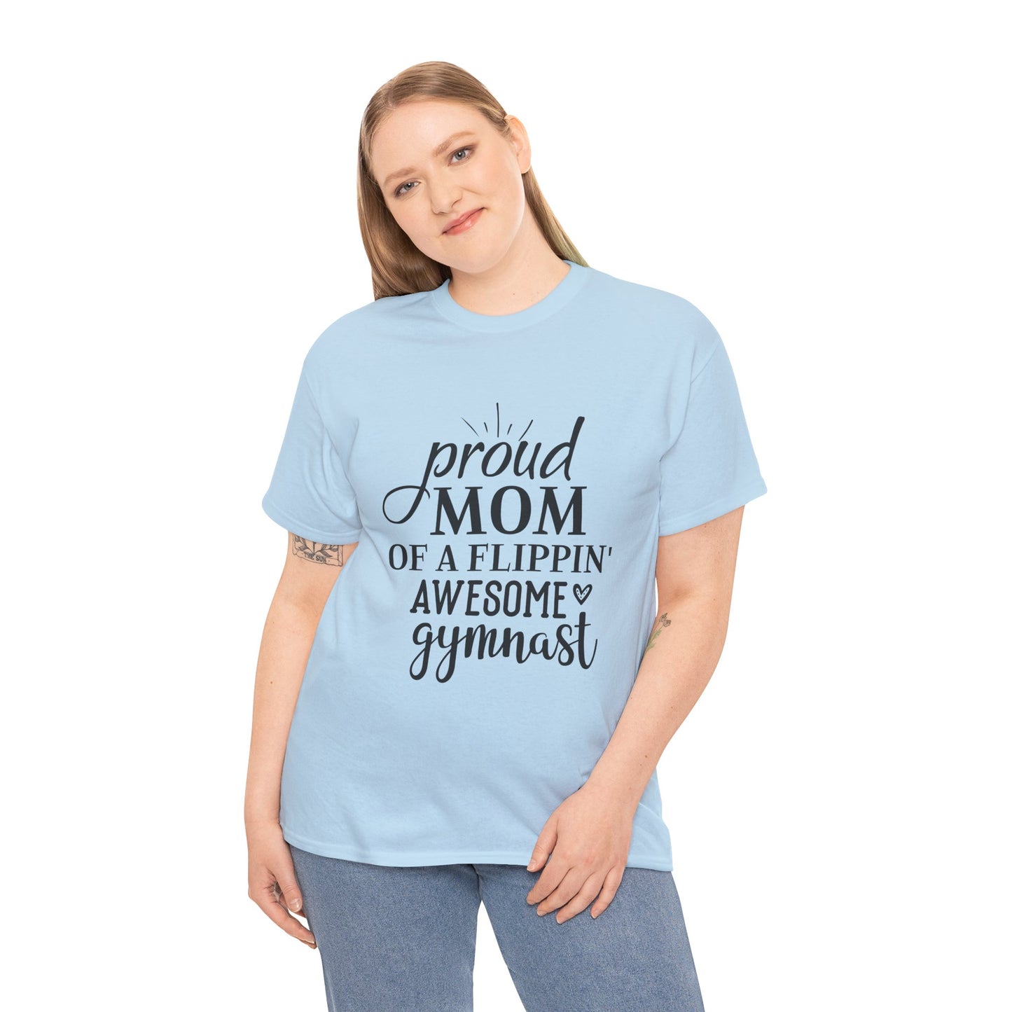 "Gymnast Mom" - Unisex Heavy Cotton Tee