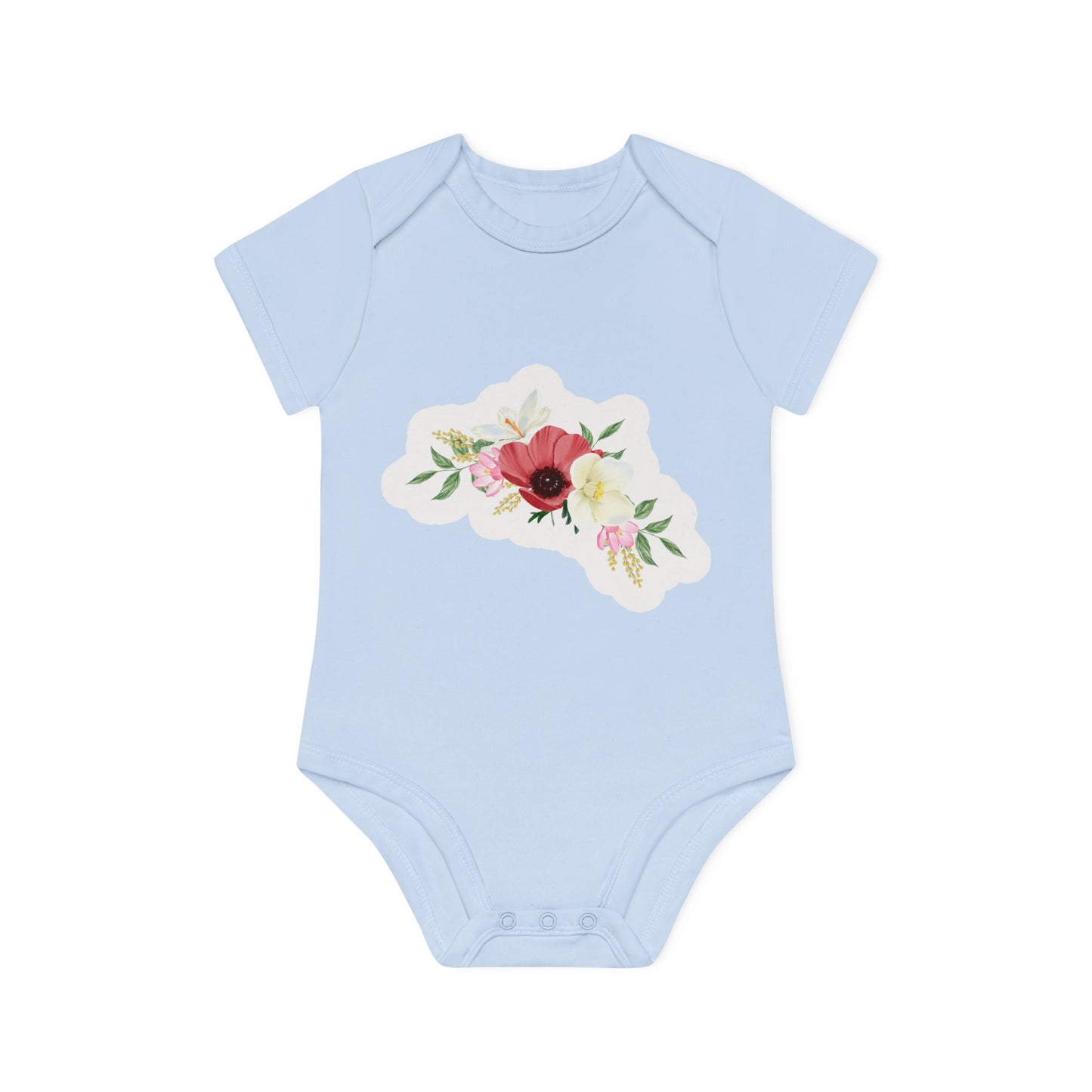 "Organic Cutie: Adorable Baby Short- Baby Organic Short Sleeve Bodysuit