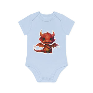 "Baby Dragon" - Baby Organic Short Sleeve Bodysuit