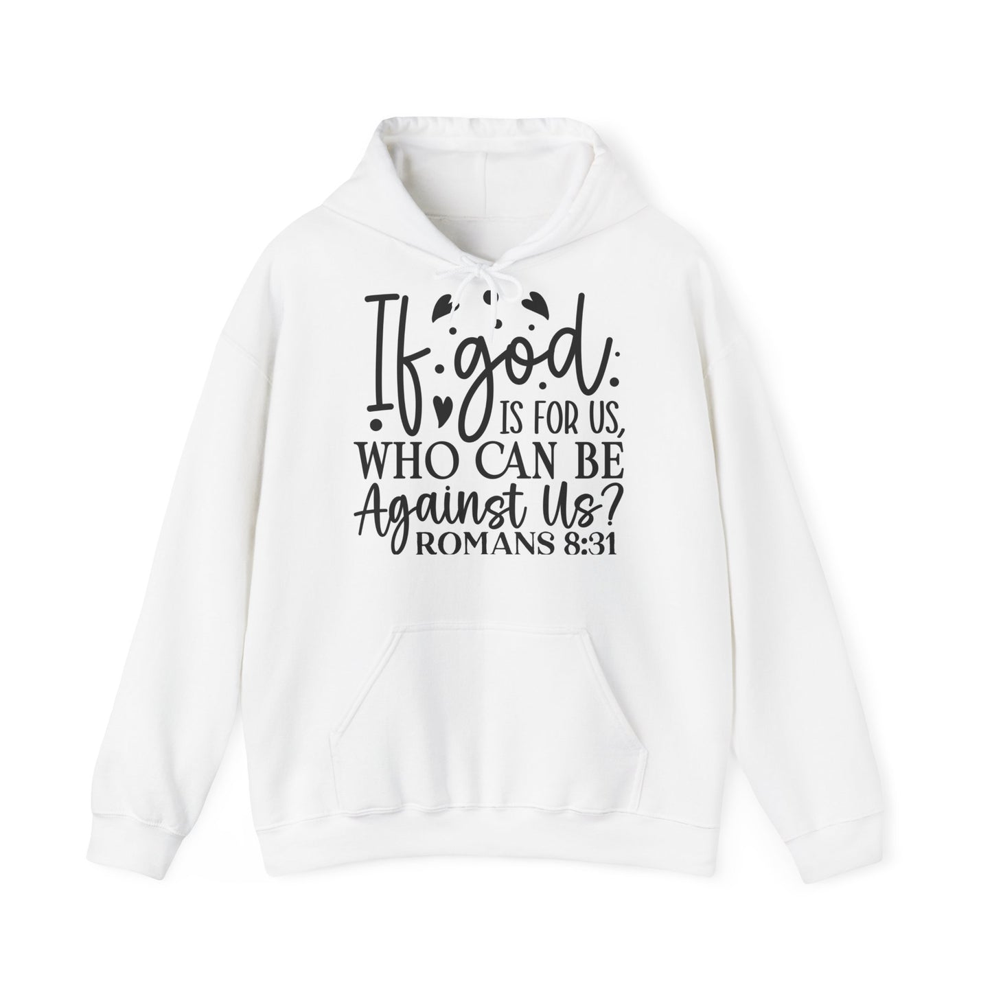 "Faith-Filled Comfort: Christian Quote Hood- Hoodie