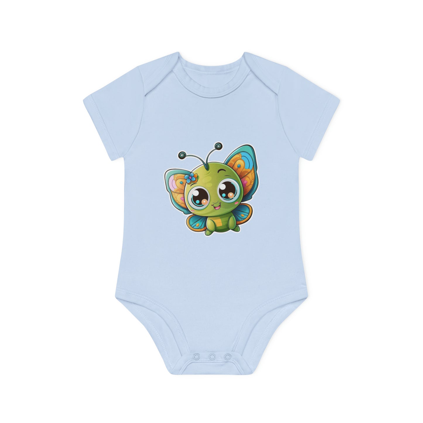 "Adorable Organic Short Sleeve Bodysuit for- Baby Organic Short Sleeve Bodysuit