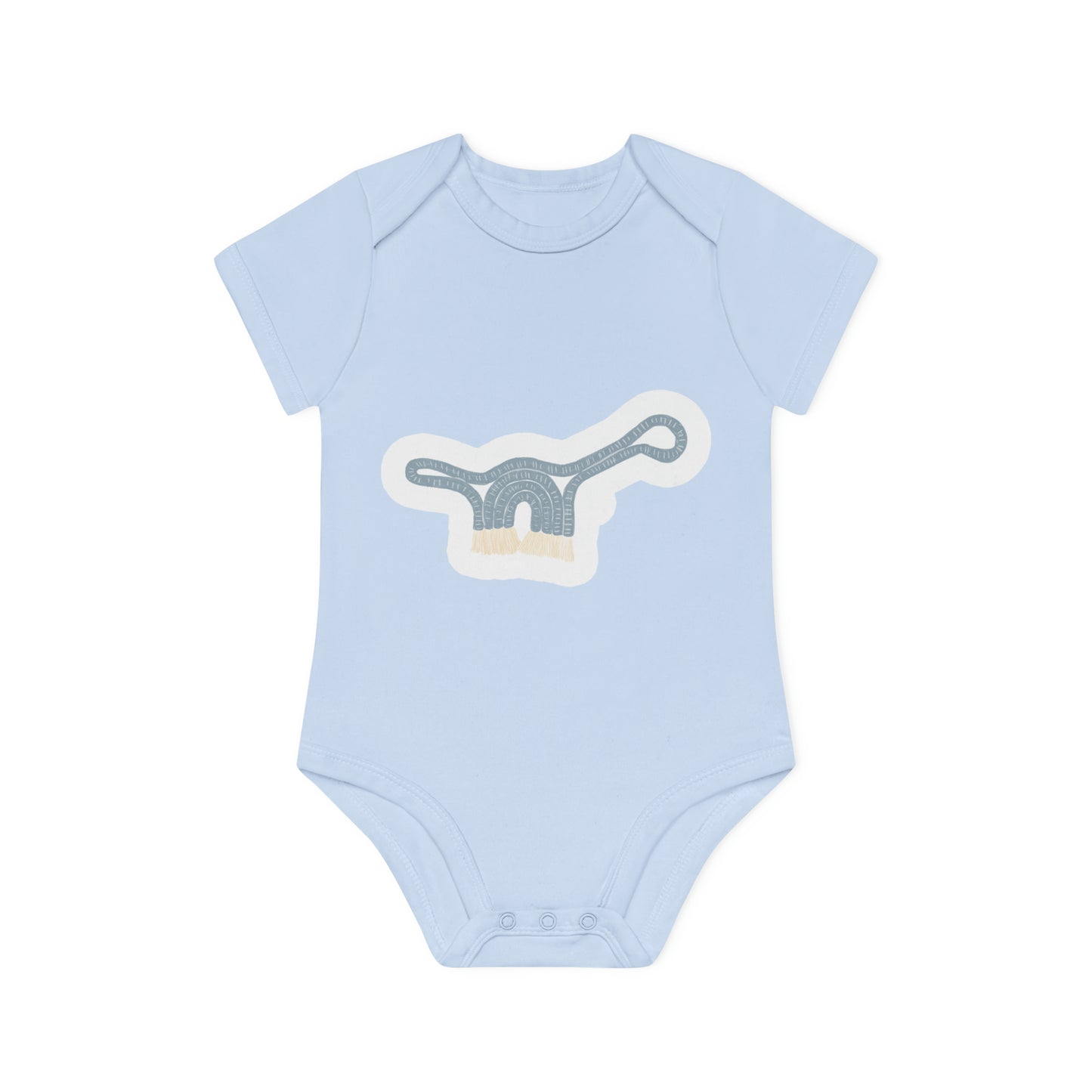 "Organic Cotton Baby Bodysuit: Ad- Baby Organic Short Sleeve Bodysuit