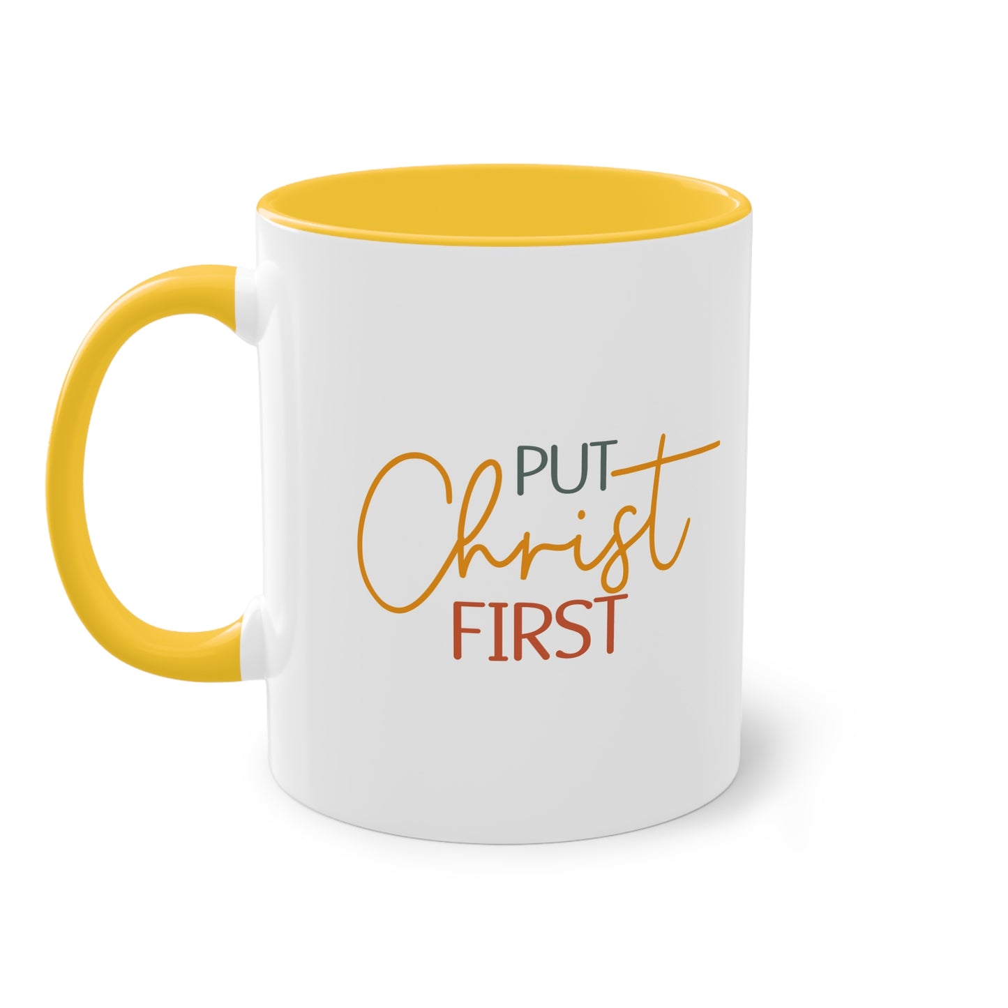 "Put Christ First" - Two Tone Mug