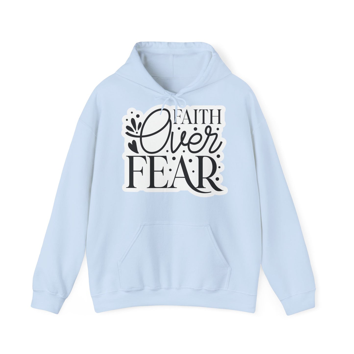 "Faith-Filled Comfort: Christian Quote Hood- Hoodie