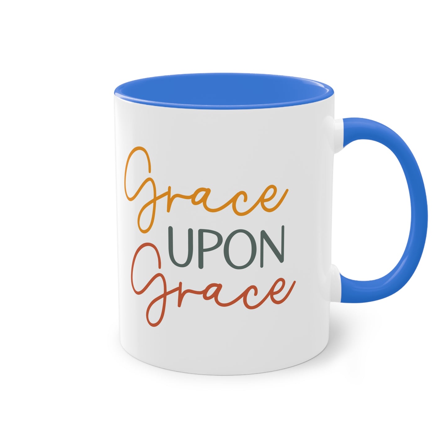 "Grace Upon Grace" - Christian Love - Two Tone Mug