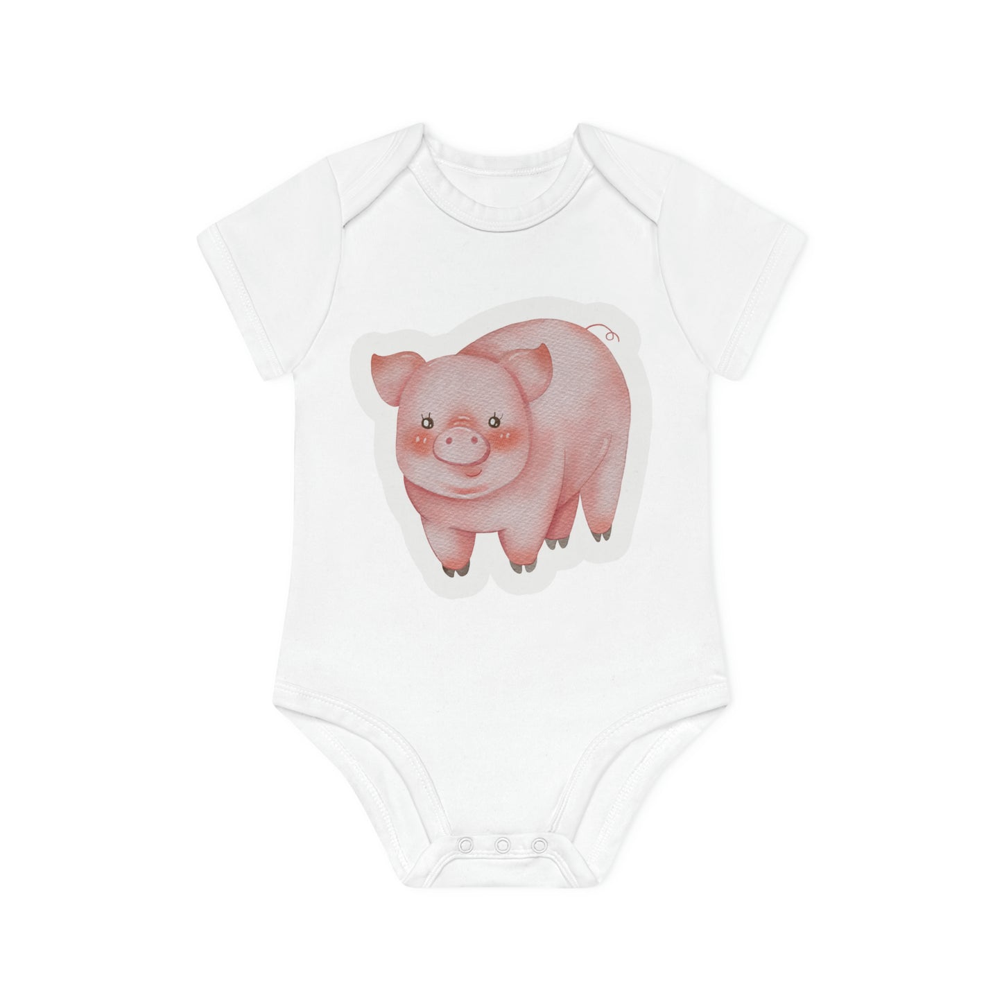 "Adorable Organic Short Sleeve Bodysuit for- Baby Organic Short Sleeve Bodysuit