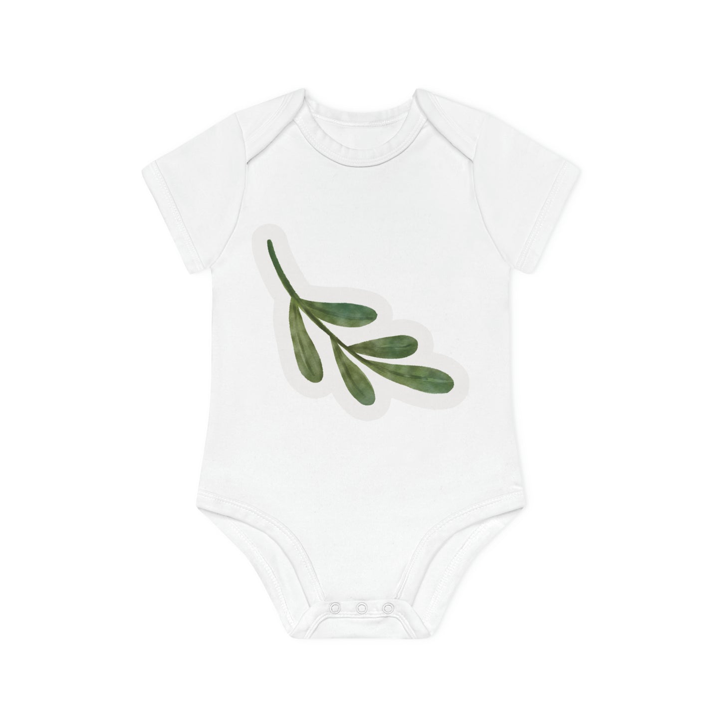 "Adorable Organic Short Sleeve Bodysuit for- Baby Organic Short Sleeve Bodysuit