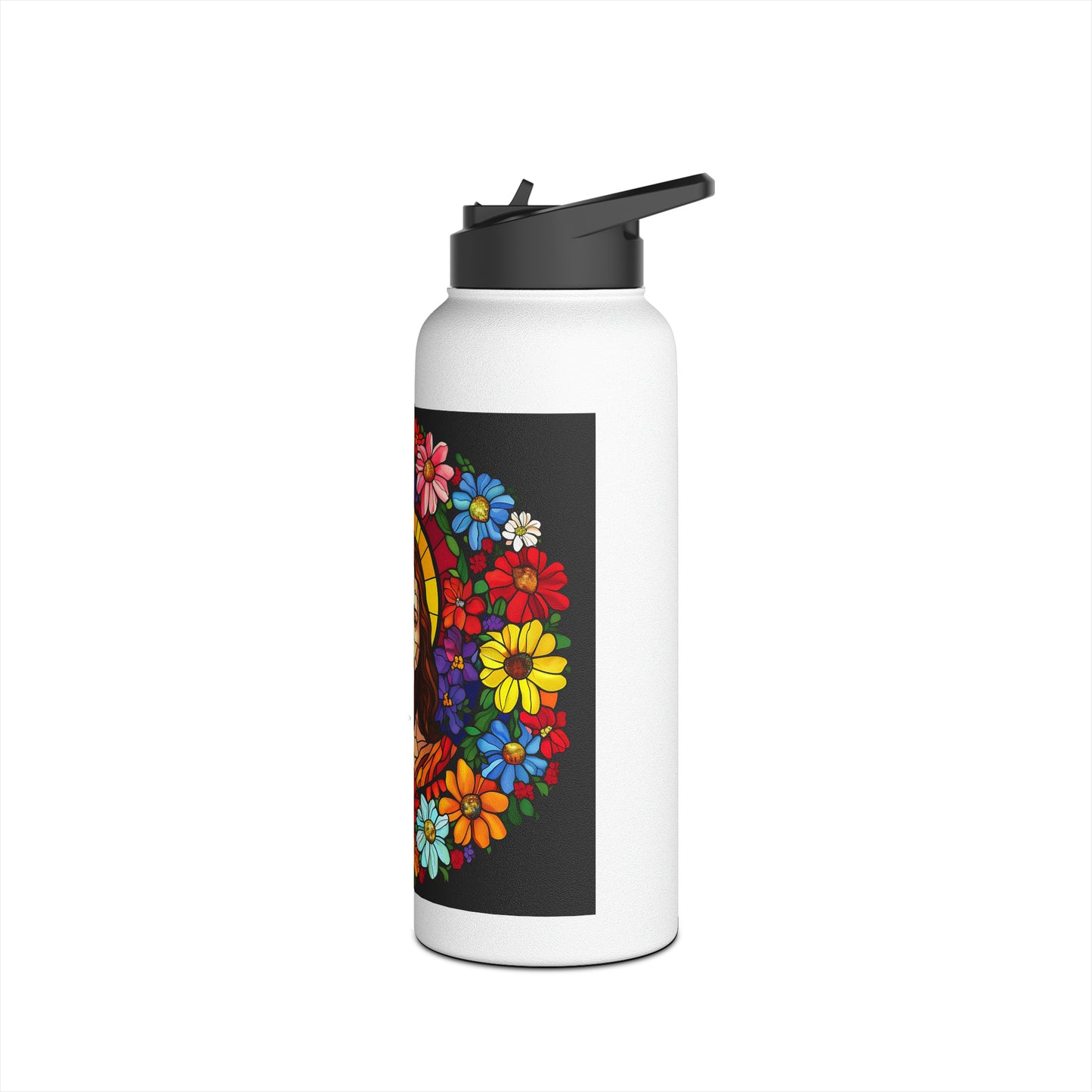 "Jesus - Flowers" - Stainless Steel Tumbler