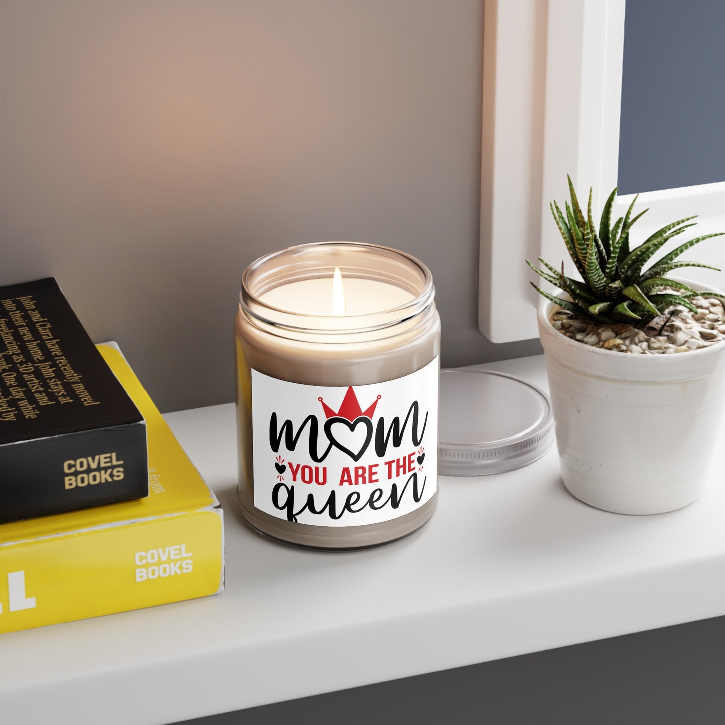 "Mom's Favorite Scent: Hand-poured- Scented Candle