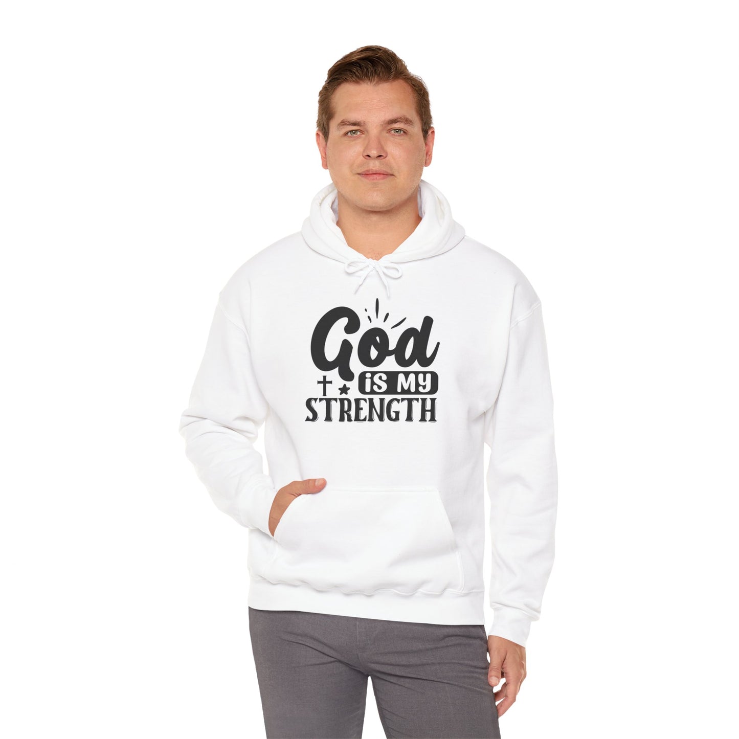 "God is my Strength" - Hooded Sweatshirt - Hoodie