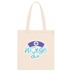 "Caring Hearts Nurse Tote Bag - Stylish- Tote Bag