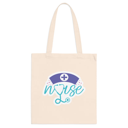 "Caring Hearts Nurse Tote Bag - Stylish- Tote Bag