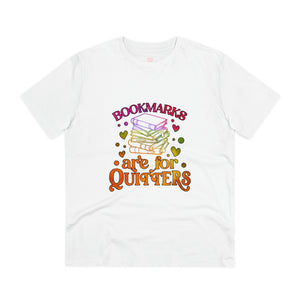 "Bookmarks are for Quitters" - Embrace Your Love for Books - T-Shirt