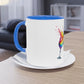 "Rainbow Pride Celebrate Love" - Two Tone Mug