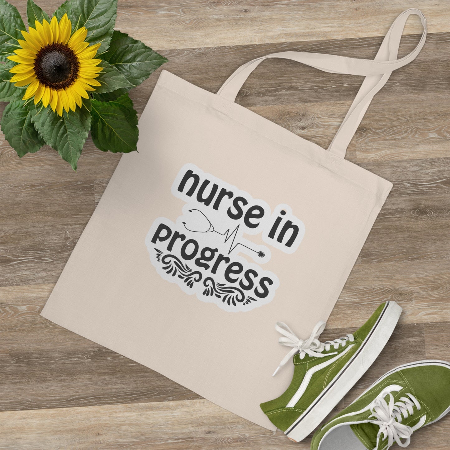 "Carry Your Caring Heart: Nurse T- Tote Bag