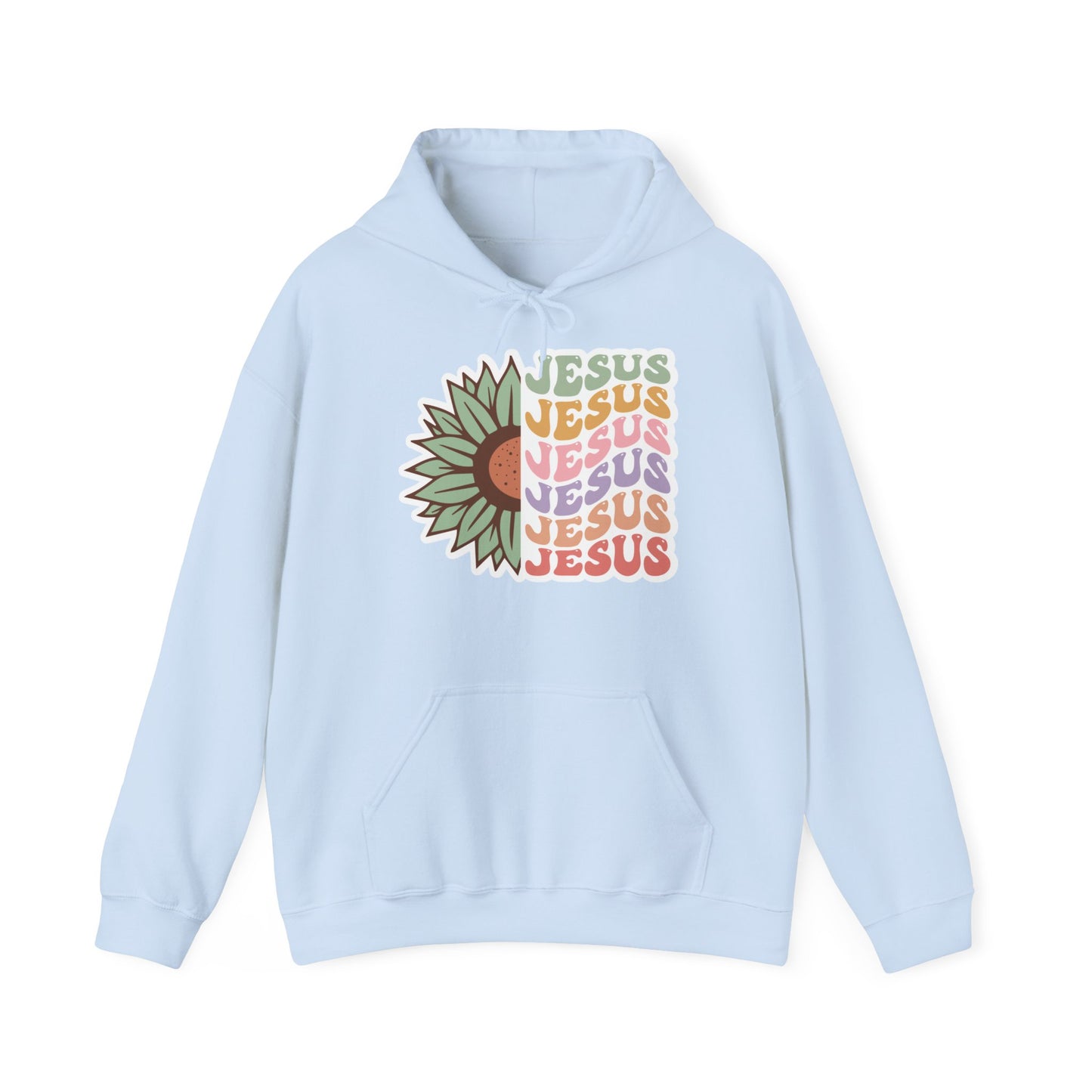 "Jesus Flower" - Hooded Sweatshirt - Hoodie